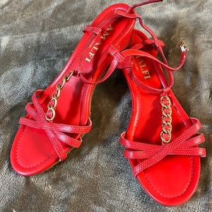 Amalfi Red & Gold Sandals